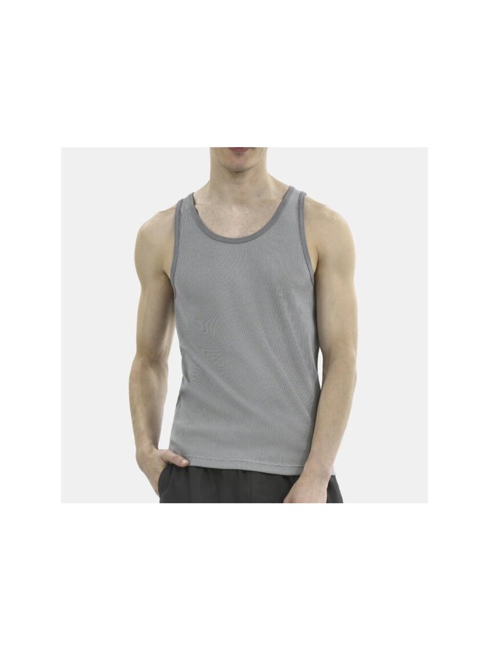 No boundaries Mens grey basics tank tops Size Sm